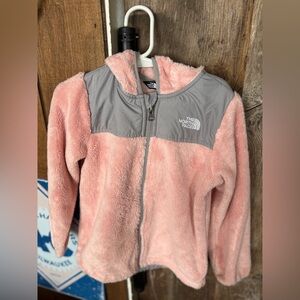 The North Face Pink and Gray Toddler Fleece